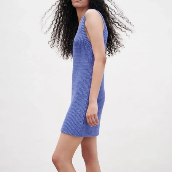Zara Knit Dress in Bluish - Picture 5 of 14